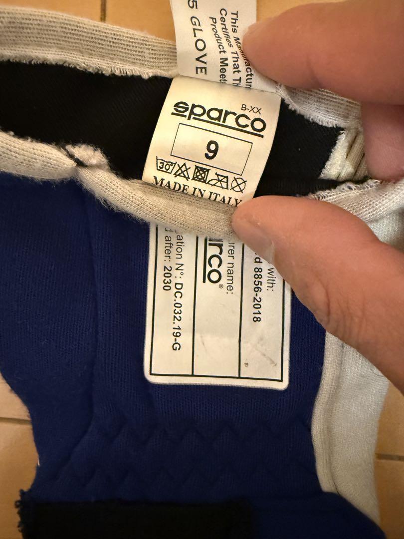 sparco TIDE FIA公認 レーシンググローブ 9号
