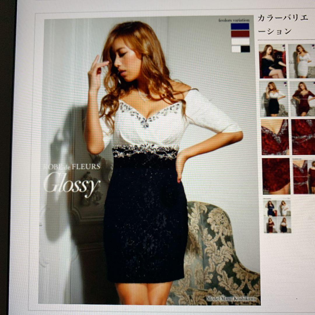 ROBE de FLEURS Glossy ドレス(¥4,800) - メルカリ スマホでかんたん フリマアプリ