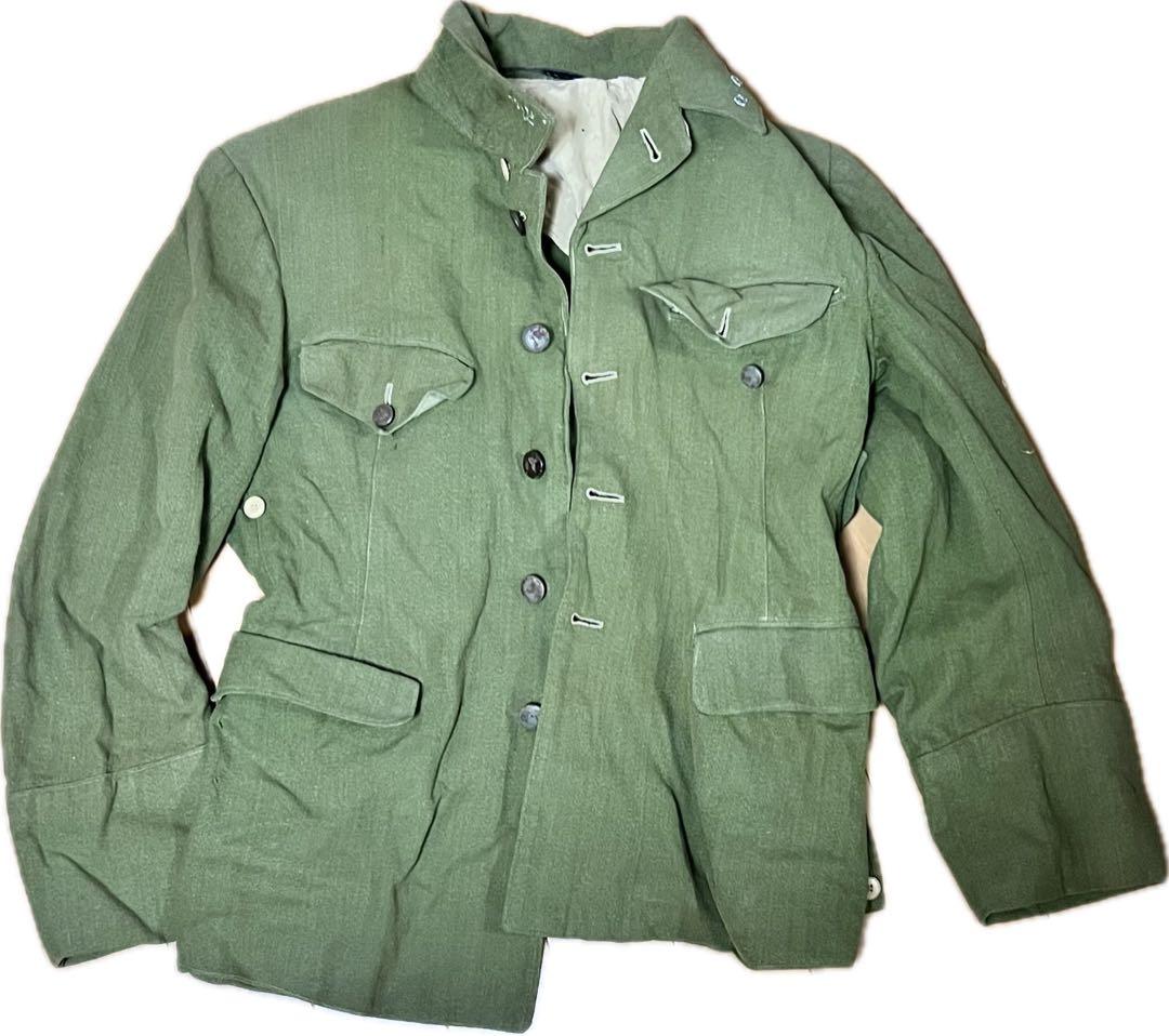 旧日本陸軍 昭五式 軍衣 上着 実物 記名あり 良好な状態FREE SIZE