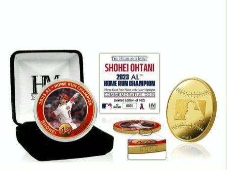 大谷翔平 2023 2024　HR王獲得記念ゴールドコイン　ホームラン王　MLB
