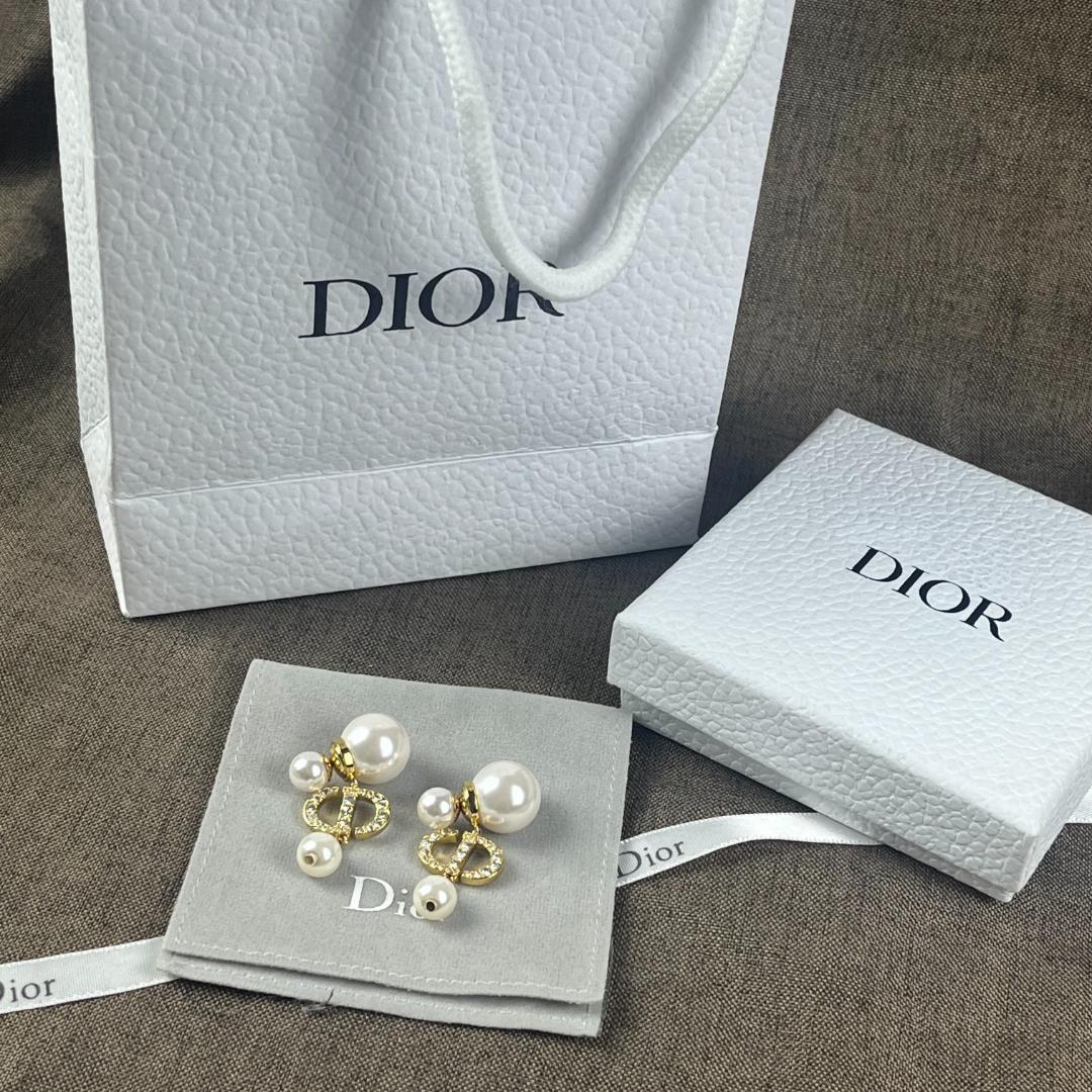 Dior ディオール ピアス ゴールド パール