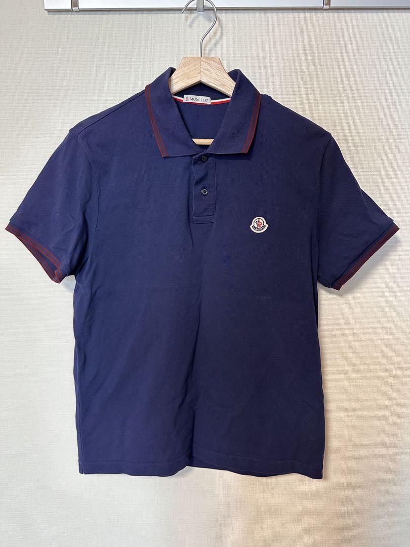 【新品】MONCLER ネイビー ポロシャツ MONCLER ネイビー ポロシャツ M - メルカリ