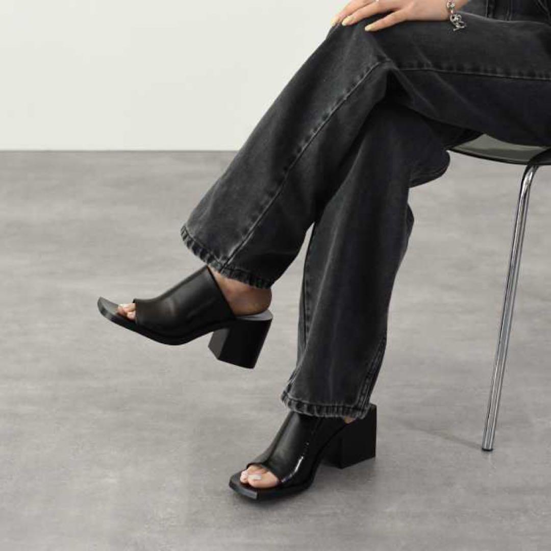 【JILSANDER 】チャンキーソール◇レザーサンダル JIL SANDER - JIL SANDER チャンキーヒール レザー サンダルの