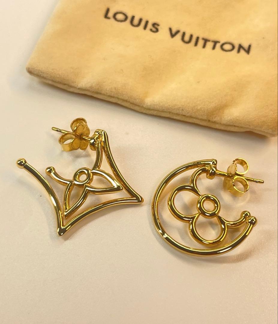 LOUIS VUITTON ピアス ブックル ドレイユ・LV ツイッギー