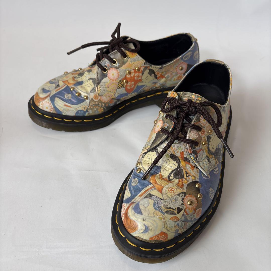レア Dr.Martens ドクターマーチン 浮世絵 和柄 UK4