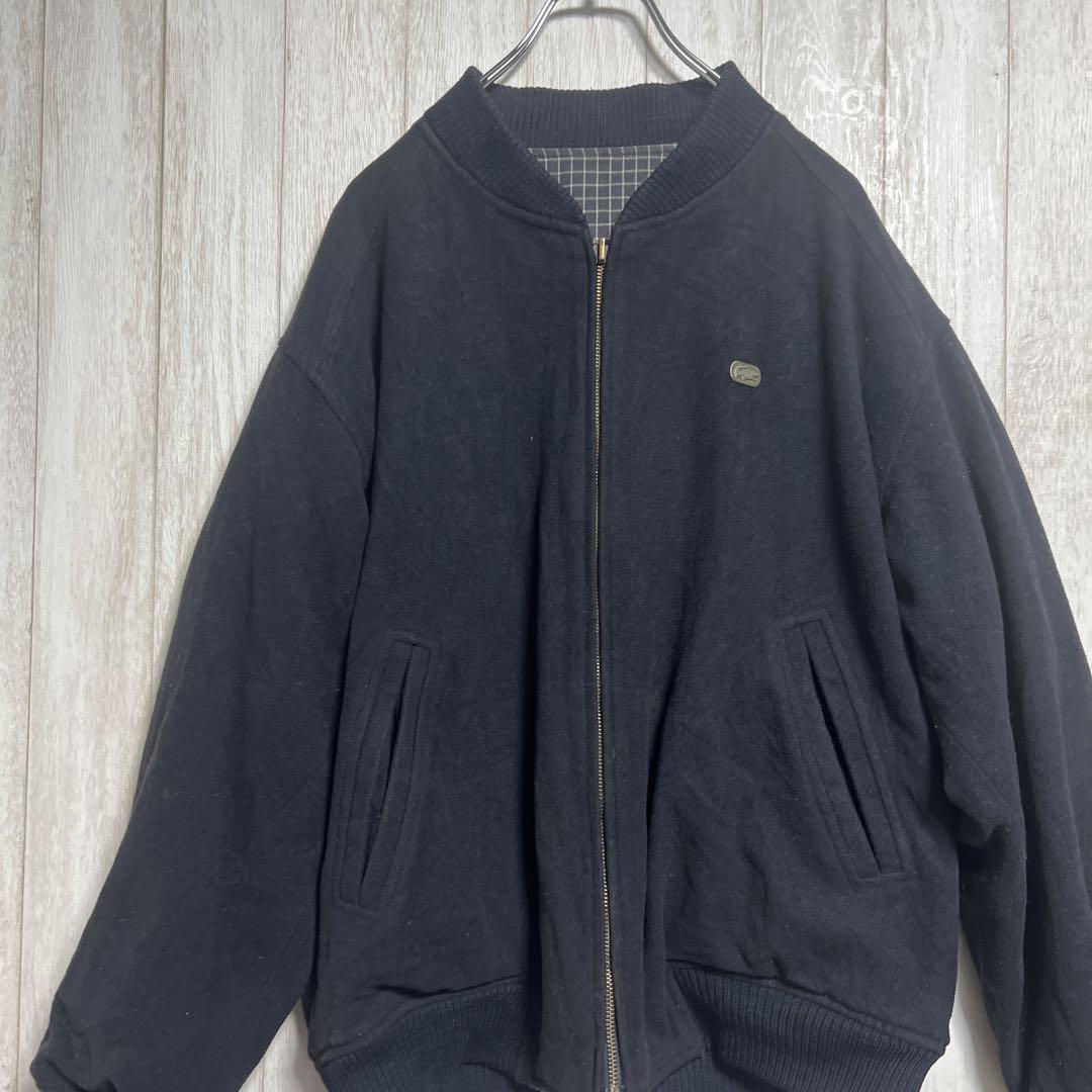 高　LACOSTE【ラコステ】リバーシブル　ボンバージャケット　L