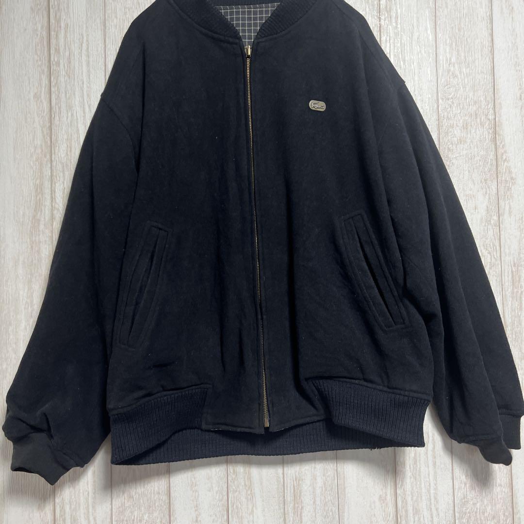 高　LACOSTE【ラコステ】リバーシブル　ボンバージャケット　L