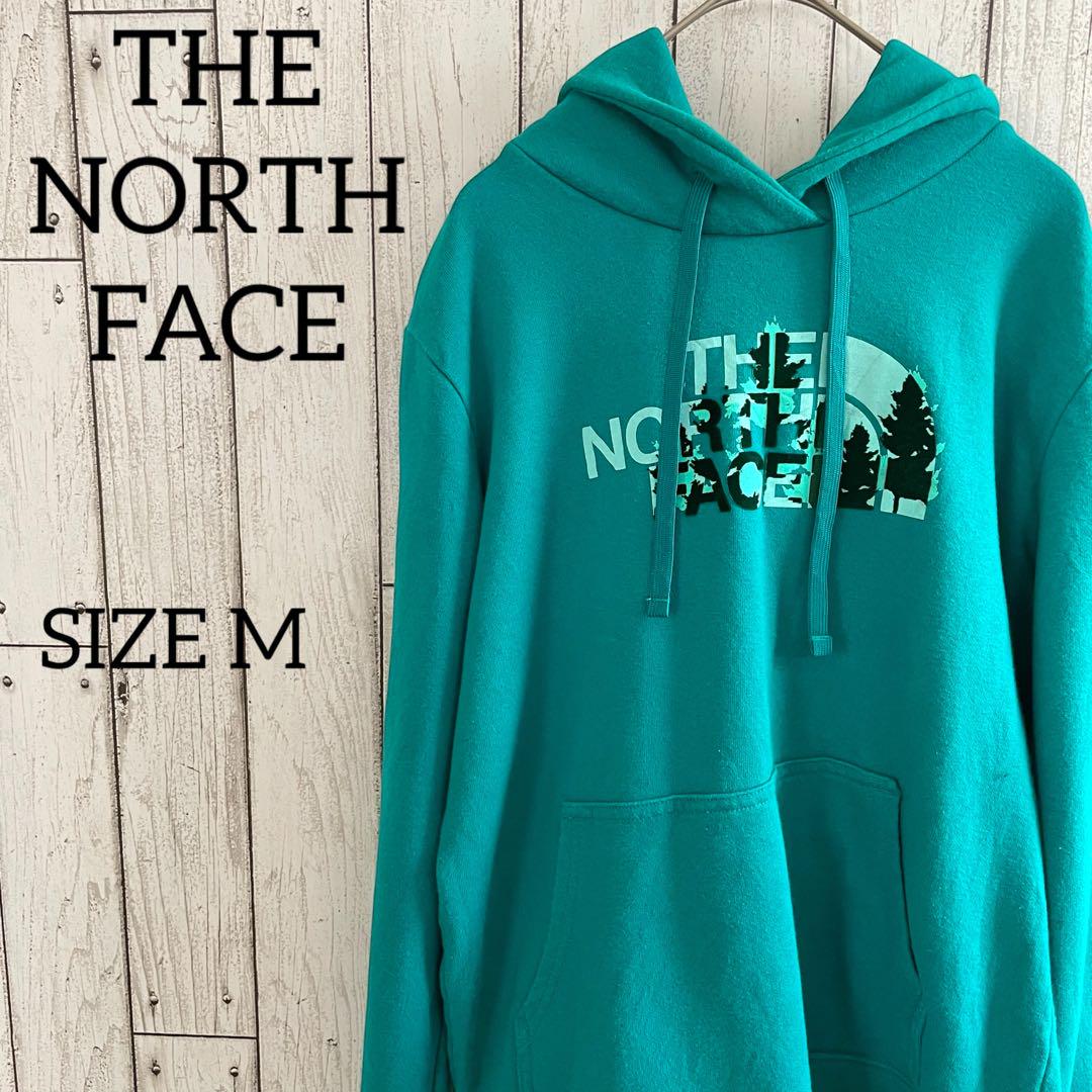【美品】THE NORTH FACE 長袖パーカー Mサイズ ターコイズブルー