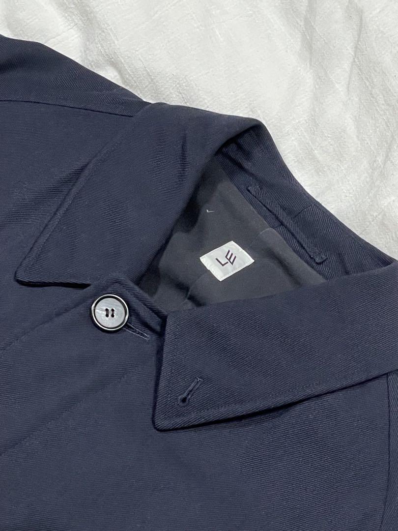 LE エルイー ウールサージ バルカラーコート size2