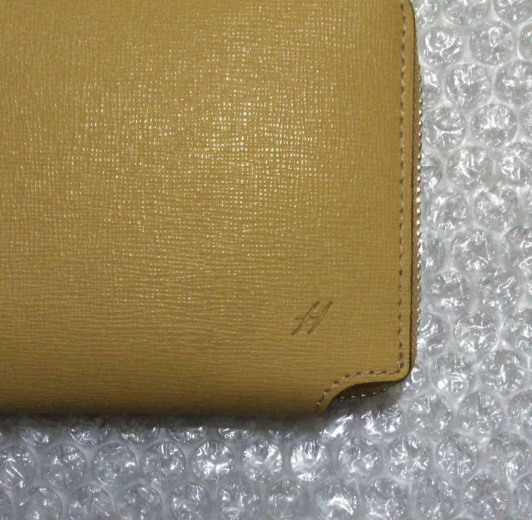 ヘレナ Ｌ字ファスナー長財布 新品未使用 イエロー系統