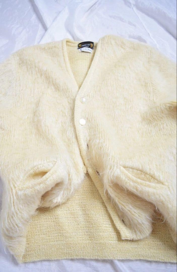 【美品】60s モヘアカーディガン シャギーマンSHAGGY MAN毛足長め