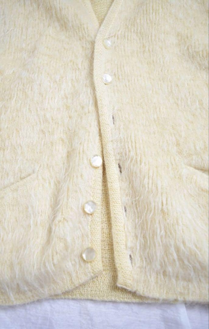 【美品】60s モヘアカーディガン シャギーマンSHAGGY MAN毛足長め