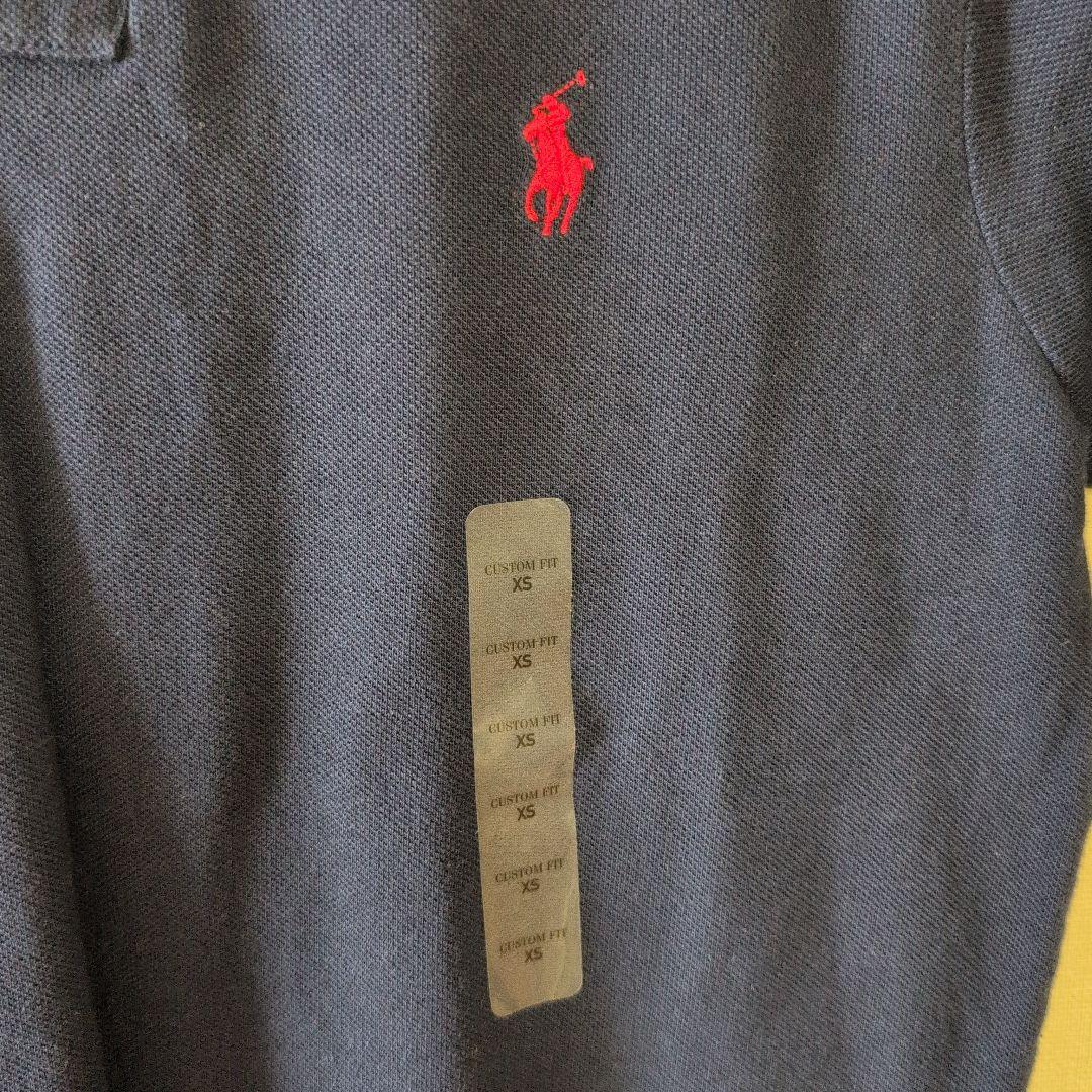 【新品未使用】Polo Ralph Lauren ネイビーポロシャツ メンズXS