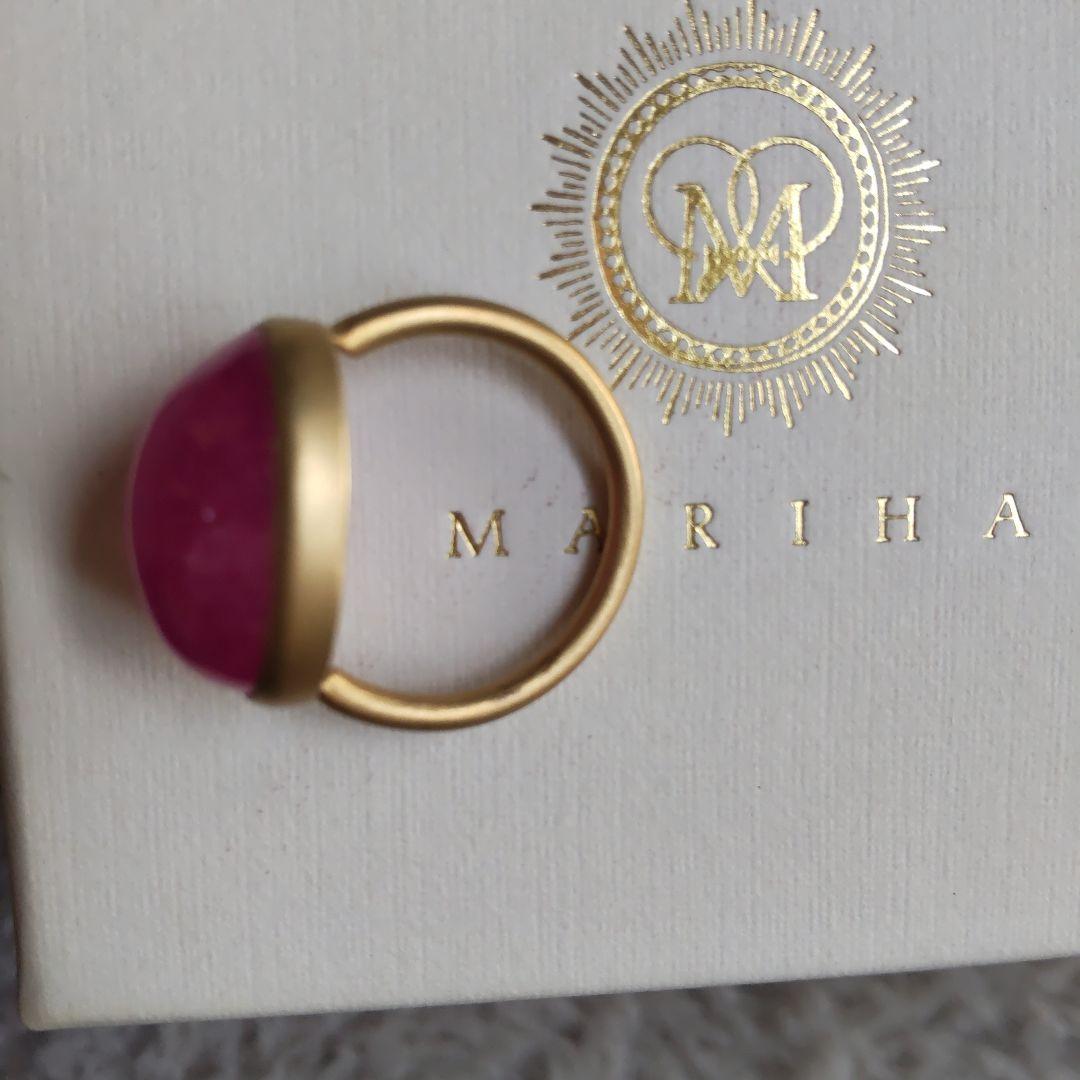 MARIHA ピンク オーバルリング