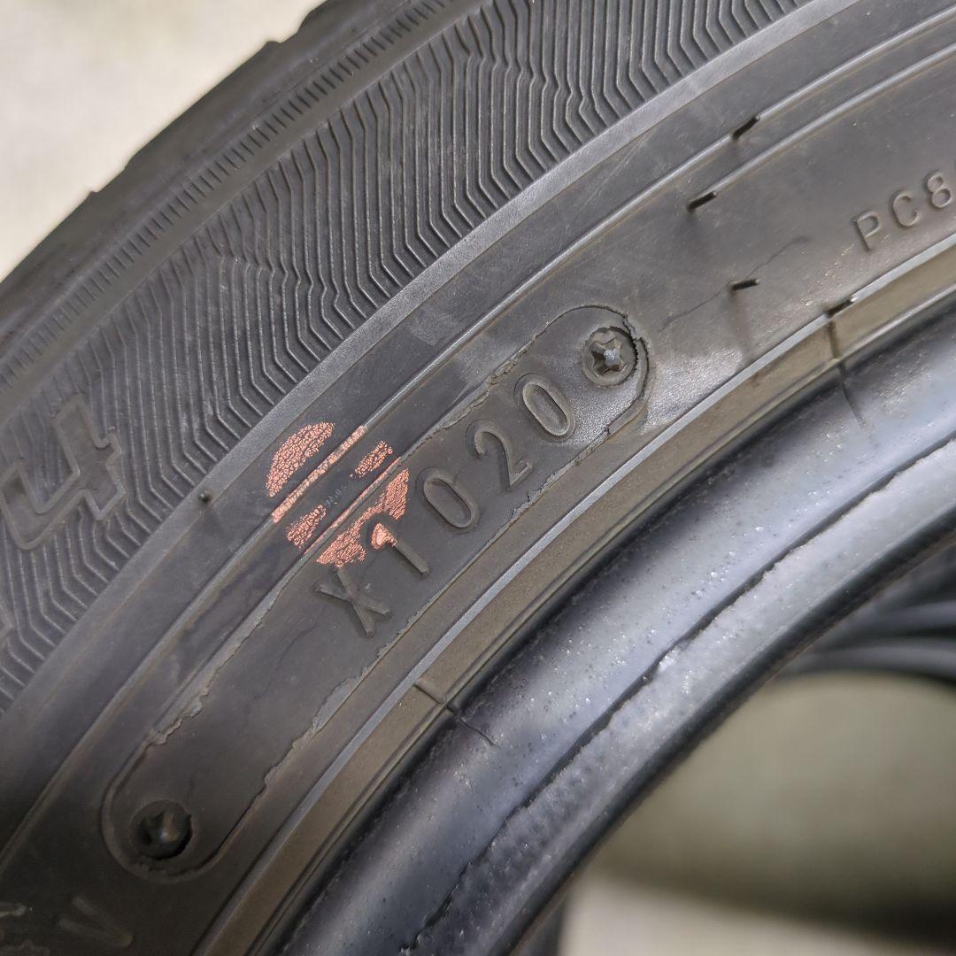 4本 2020年製 約8分山 165/60R14 ダンロップ ルマンⅤ