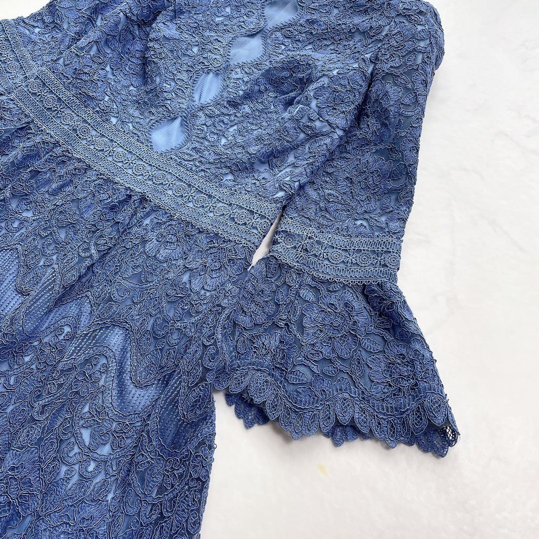 海外ブランドアウトレット通 TADASHI SHOJI】新品未使用＊現行品 ドレスワンピース 花柄レース ワンピース