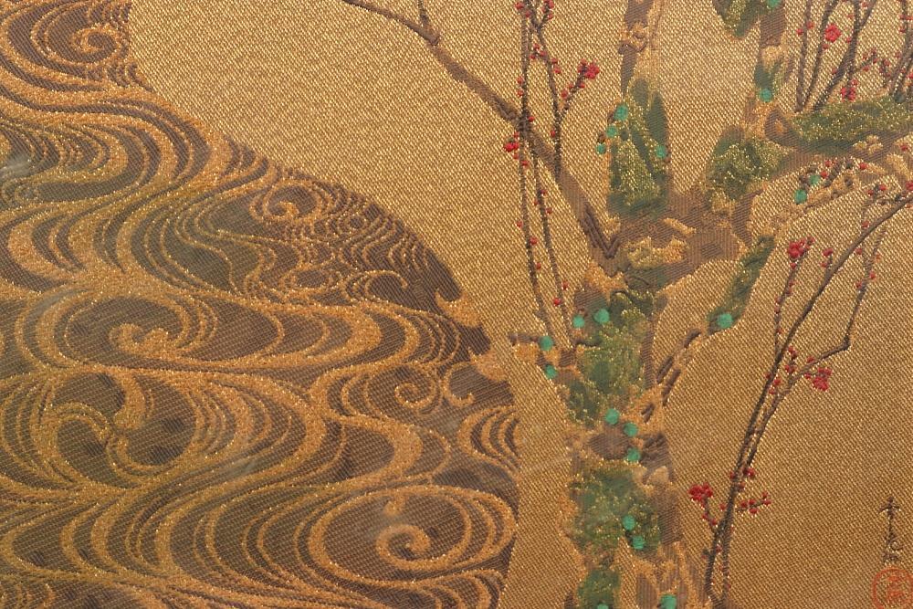 617 尾形光琳 「紅白梅図屏風」 複製 工芸品 日本画 琳派 額装