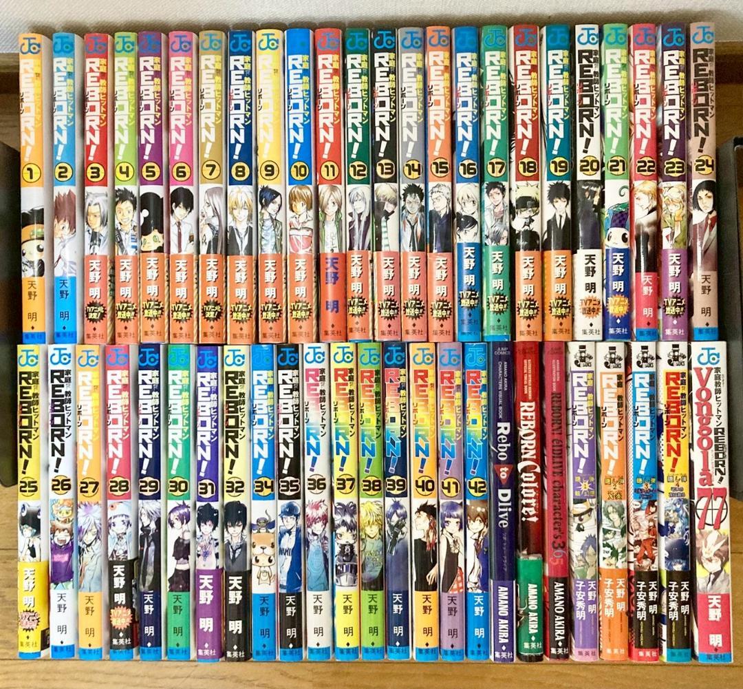 家庭教師ヒットマンREBORN!1〜42巻 全巻初版 帯 ジャンパラ 家庭教師ヒットマンREBORN!1〜42巻 全巻初版 帯 ジャンパラ