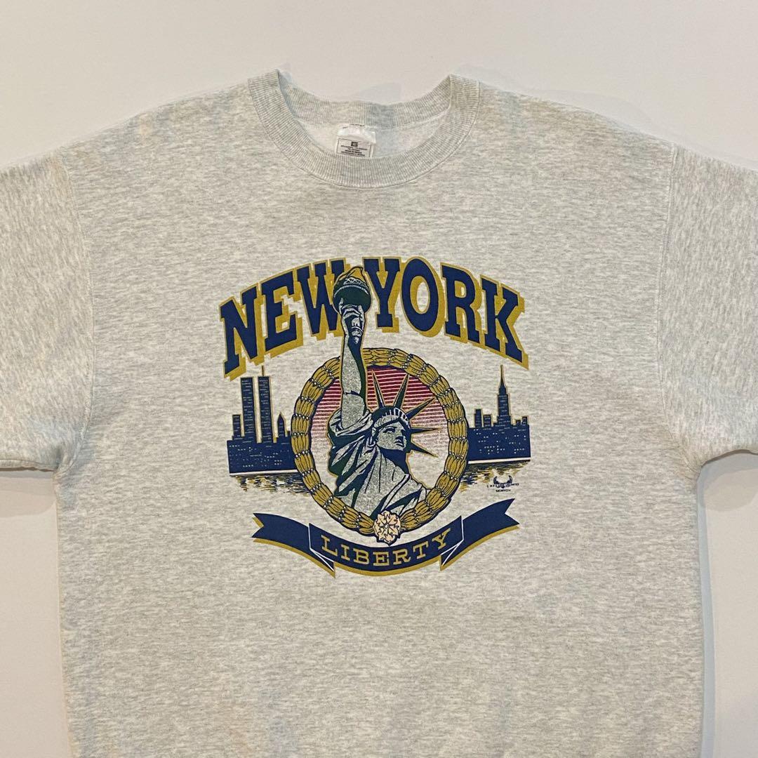 90s NEW YORK スウェット MCMXCIV メキシコ製 グレー L