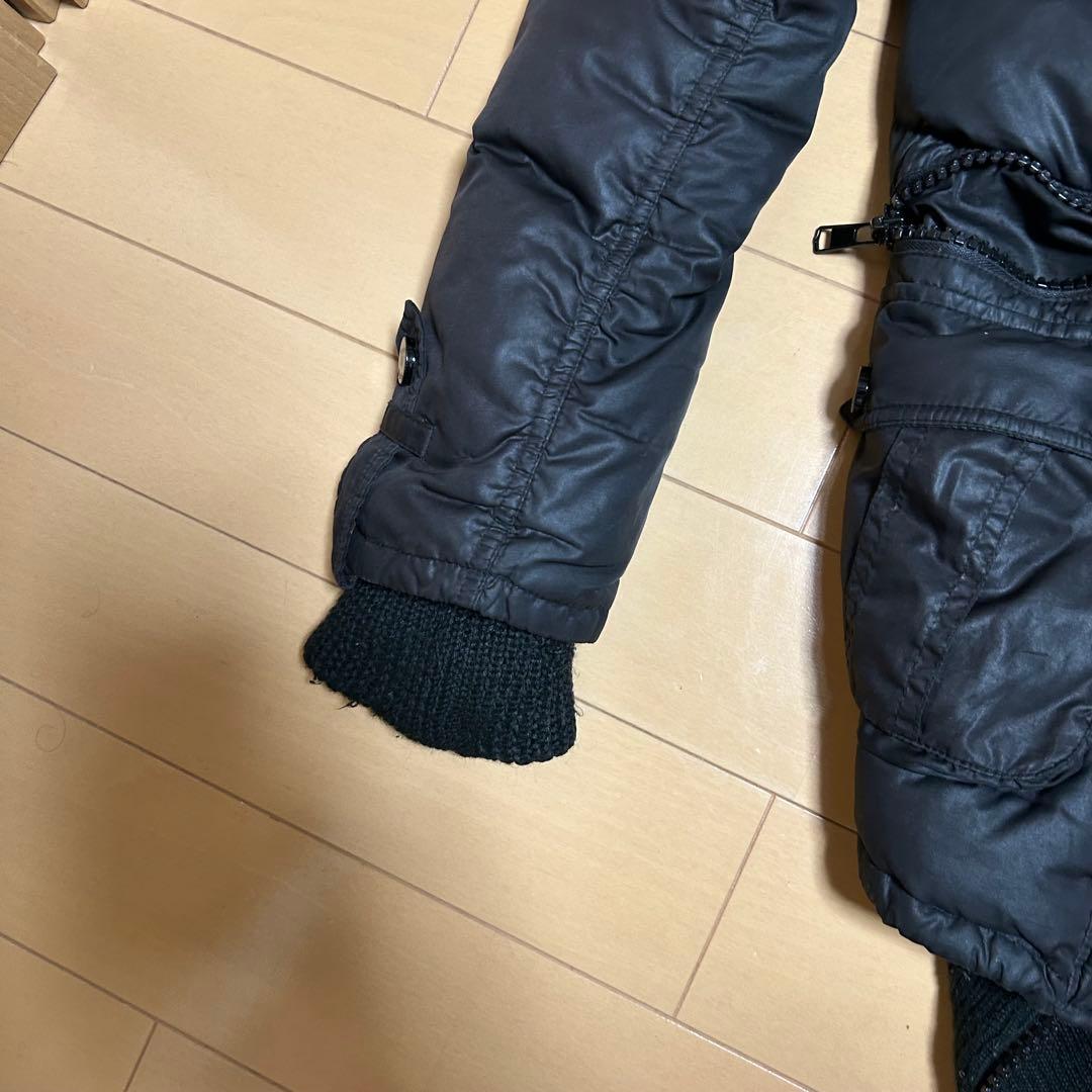 y2k SPIRALGIRL far down jacket平成ギャル 短丈リブ y2k SPIRALGIRL far down jacket平成ギャル 短丈リブ