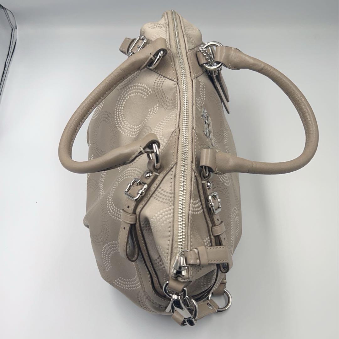 美品✨正規品コーチCOACH ハンドバッグ2wayショルダー ベージュ