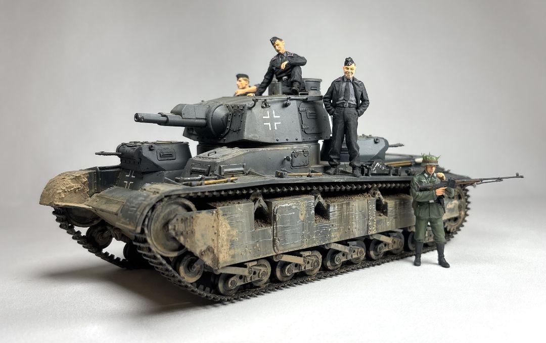 【完成品】ドラゴン 1/35 ドイツ 多砲塔戦車 ノイバウファールツォイク