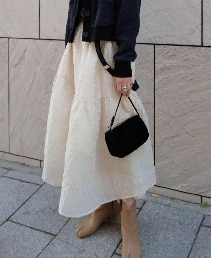 machatt SHEER JACQUARD SKIRT