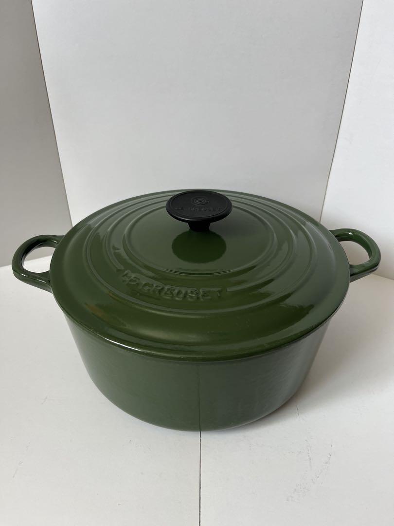 廃盤色 ルクルーゼ ココットロンド 24cm グリーンLE CREUSET