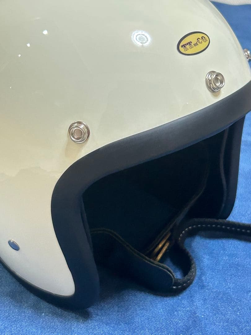 ホワイト ジェットヘルメット シールド付き