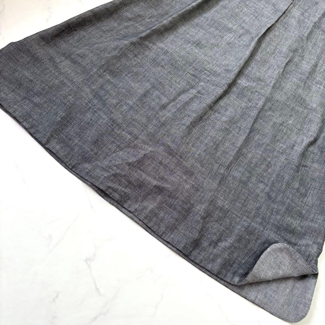 【現行完売品 未使用タグ付】ルクルカ bitter ムラ糸シャンブレーワンピース