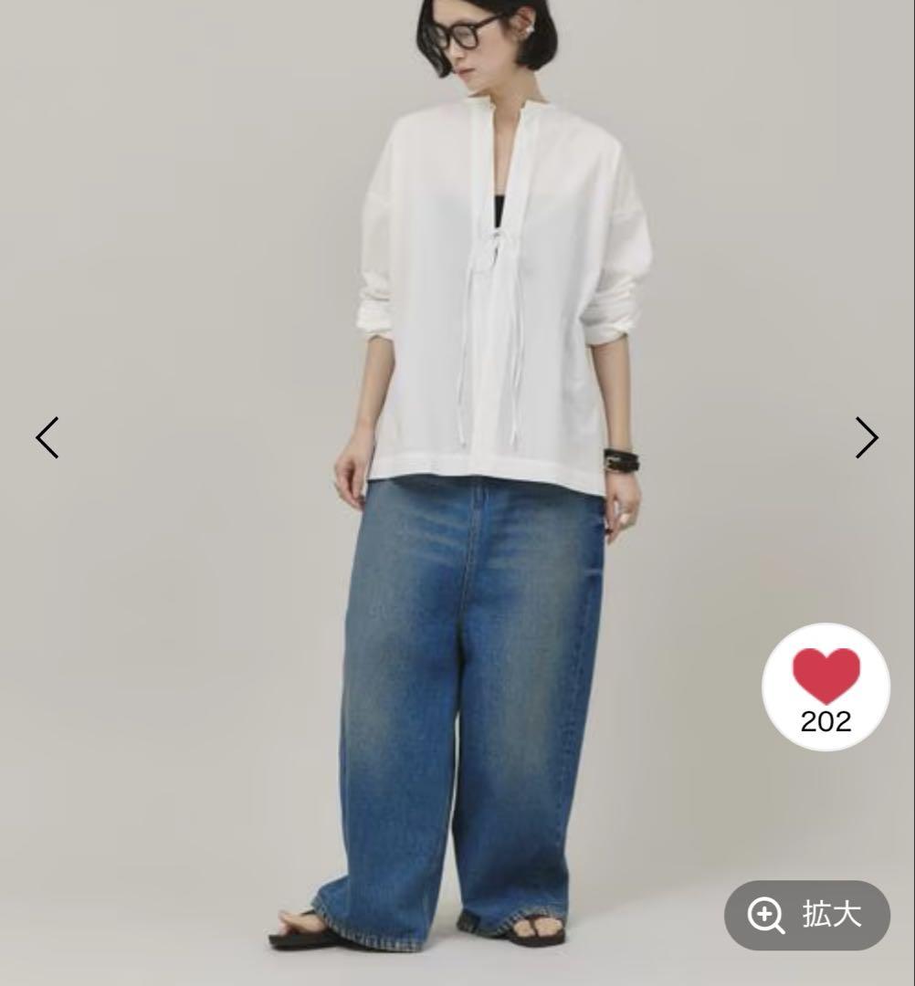 新品　Curensology(カレンソロジー　スーパーワイドルーズデニム
