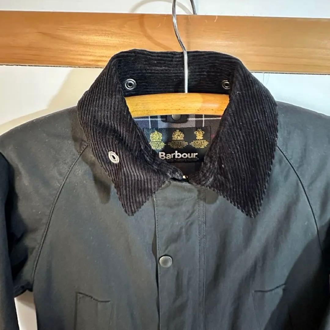 Barbour ブラック ジャケット コーデュロイ襟 メンズM Barbour