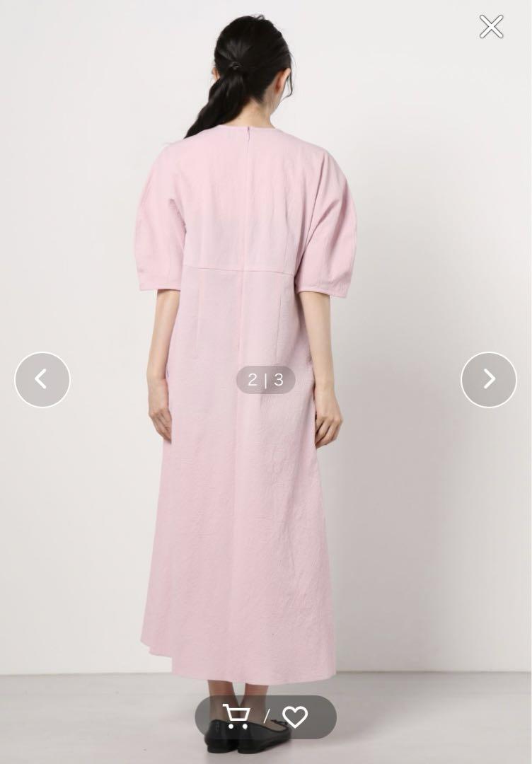 6(ROKU)＞VOLUME SLEEVE DRESS/ワンピース 36