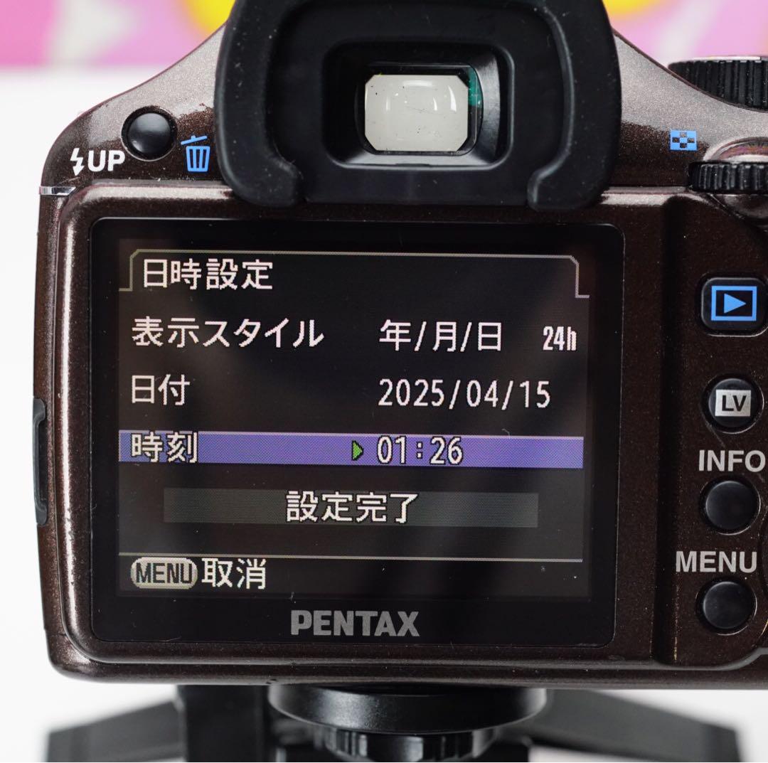ペンタックスk-x❤️野球や運動会に❤️望遠付きダブルレンズセット❤️スマホに写真転送