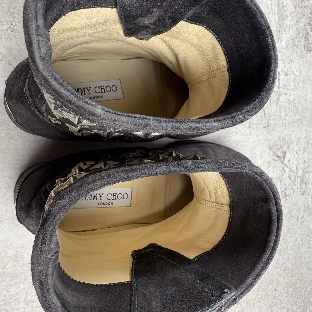 ジミーチュウ　JIMMY CHOO スタッズ　スエード　ブーツ　36 1/2