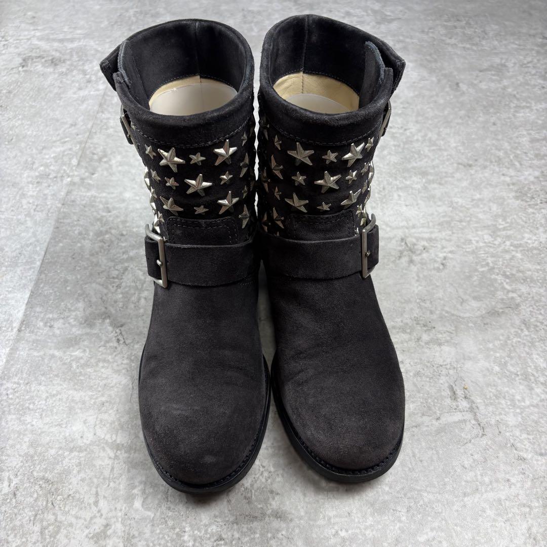 ジミーチュウ　JIMMY CHOO スタッズ　スエード　ブーツ　36 1/2