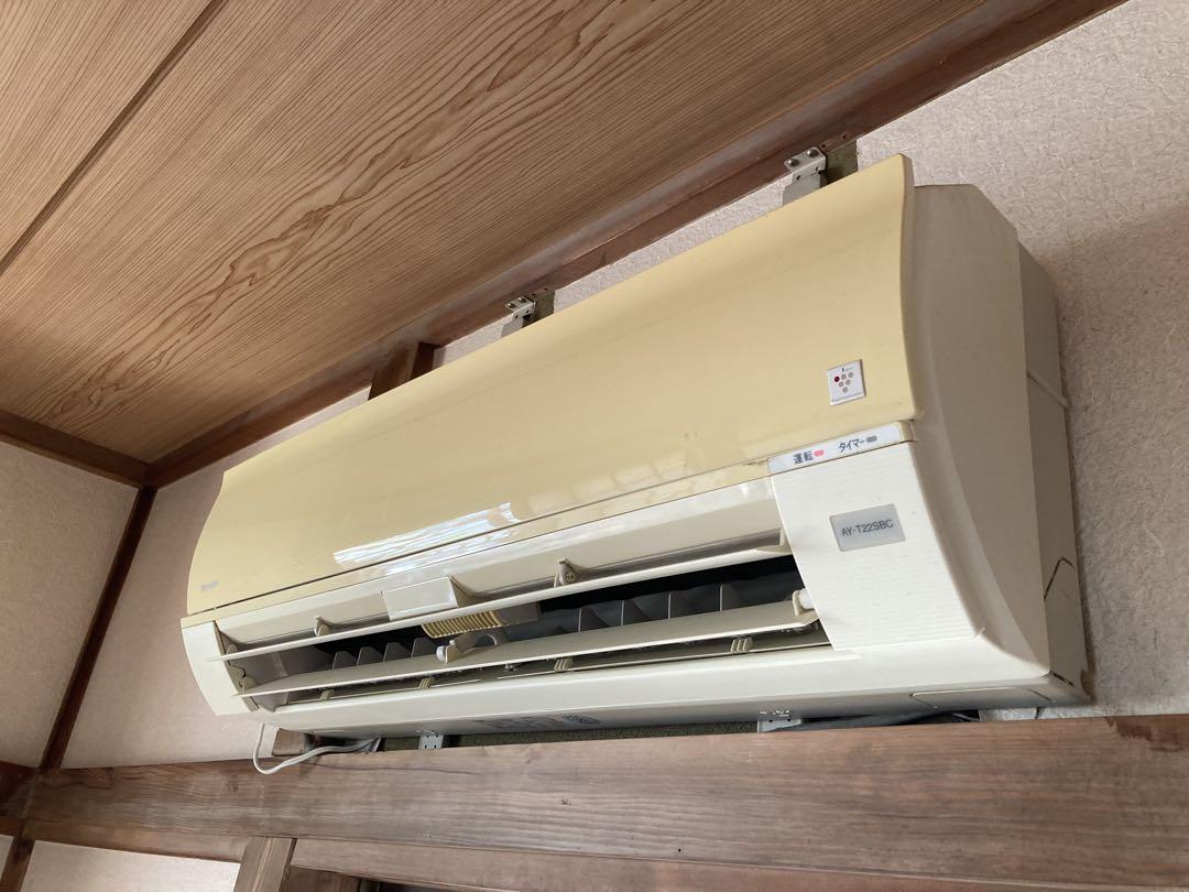 シャープエアコン、2007年製、冷暖房、プラズマクラスター、取り外し済み