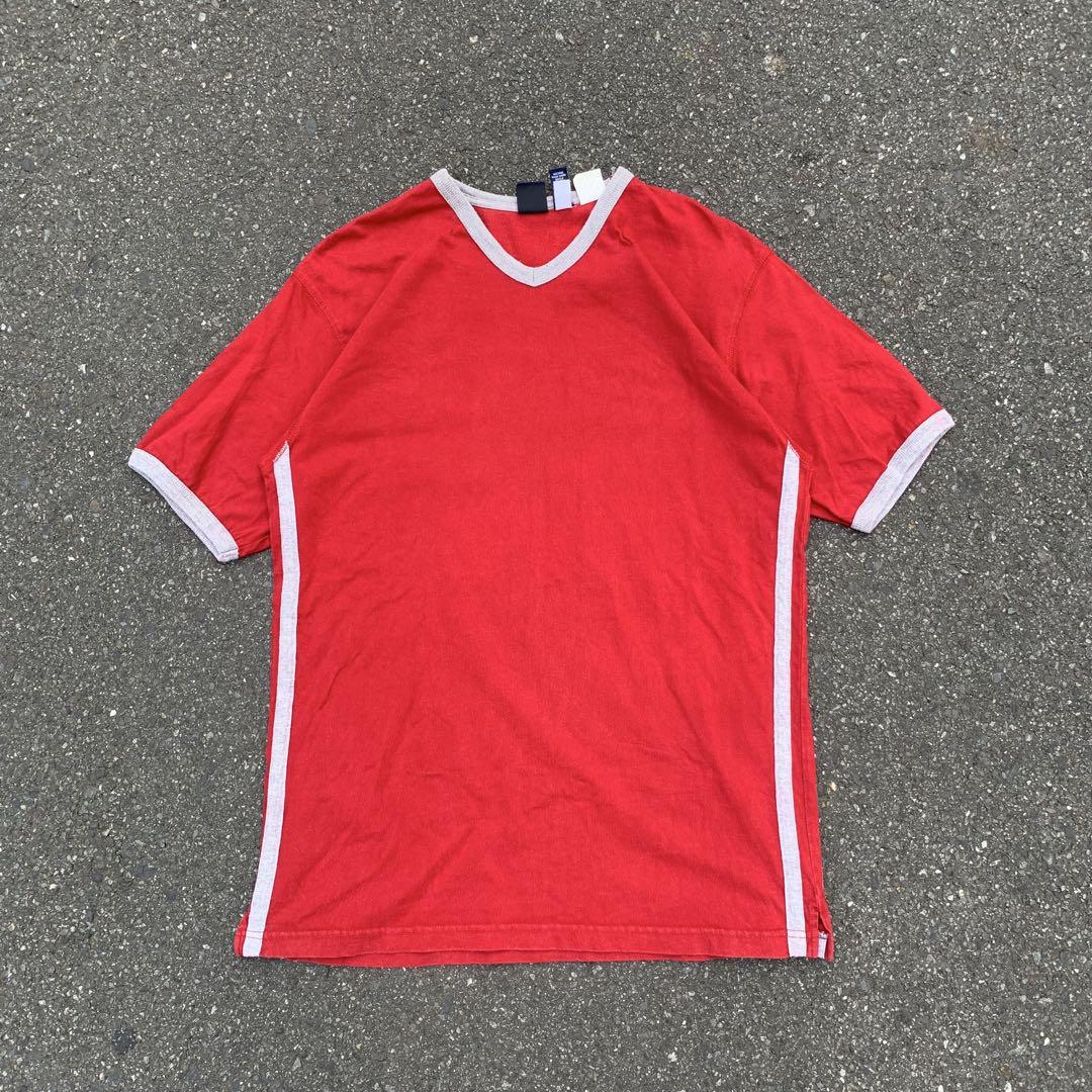 90s OLD GAP Tシャツ Vネック レッド S