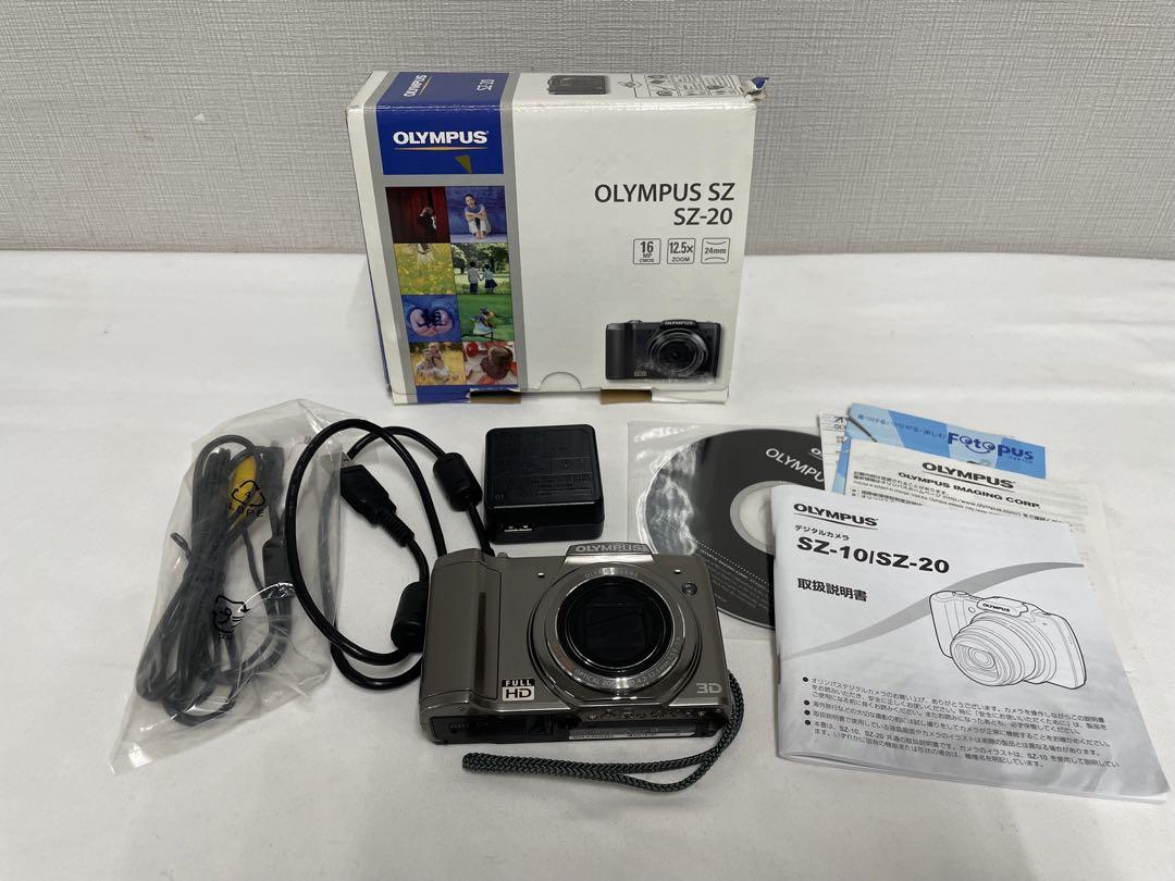 動作品　オリンパス　SZ-20 コンパクトデジタルカメラ　付属品あり