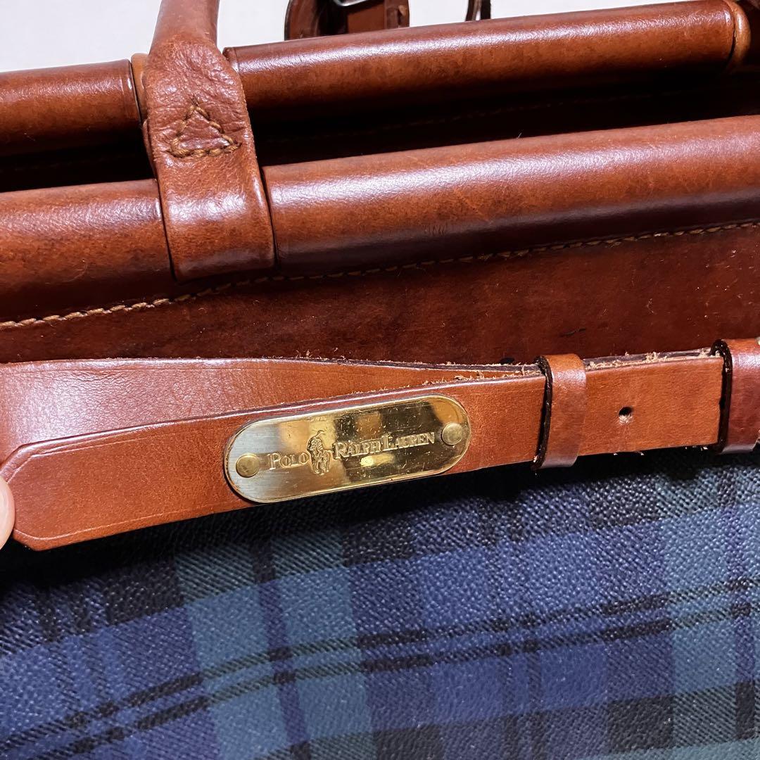希少】Polo Ralph Lauren ドクターバッグ ブラックウォッチ 希少】Polo Ralph Lauren ドクターバッグ ブラックウォッチ