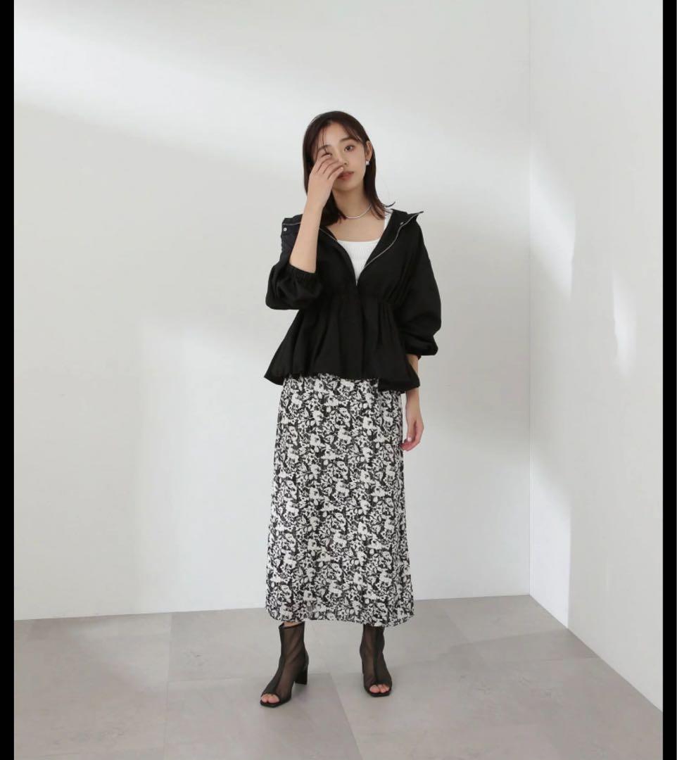 natural beauty basic ペプラムバルーンブルゾン