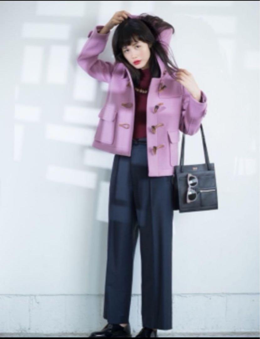 Ray BEAMS ピンク ダッフルコート フード付き 新品未使用タグ付き！
