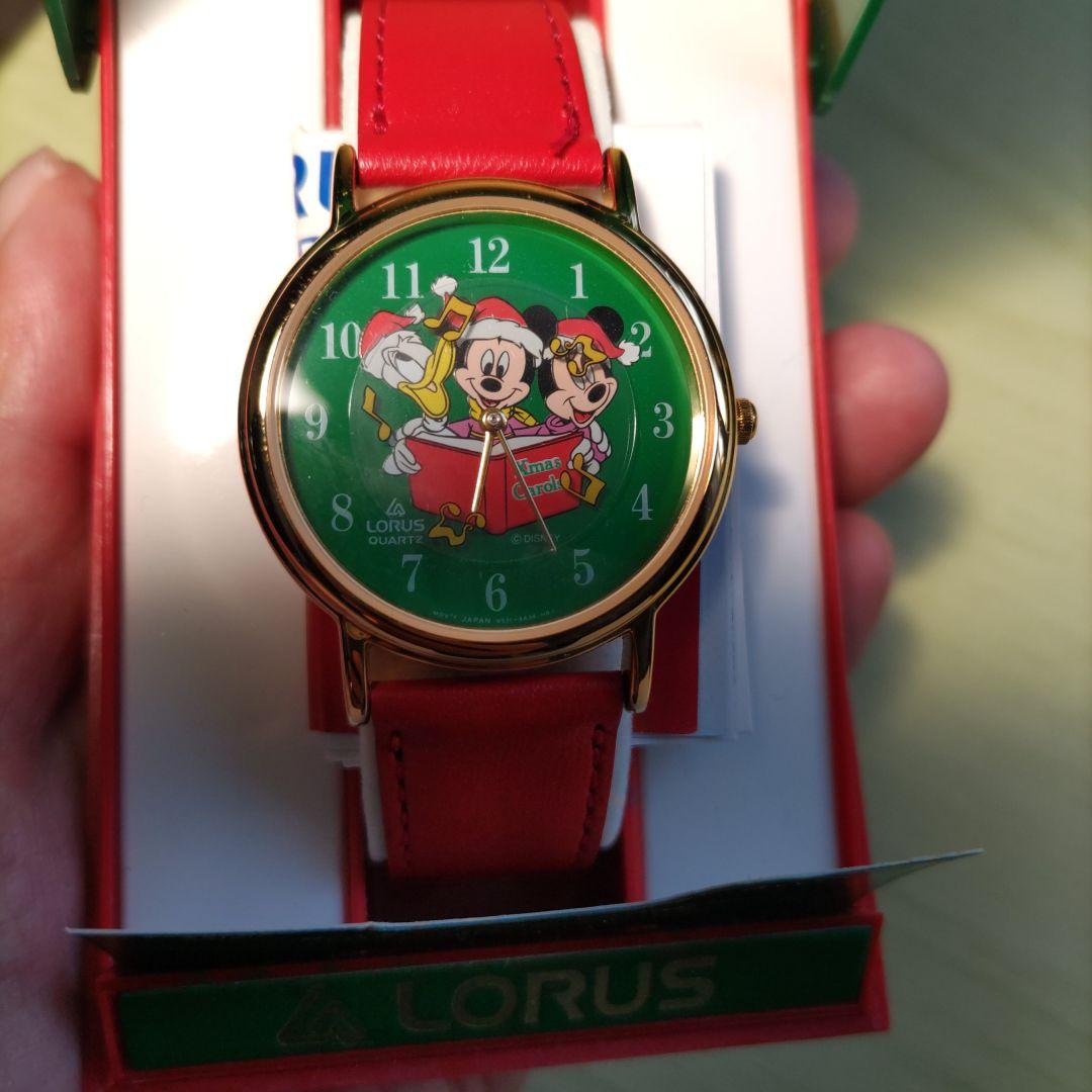 【本日特価】 36*SEIKOの海外ブランド LORUS 昭和レトロ ミッキー クリスマス 時計