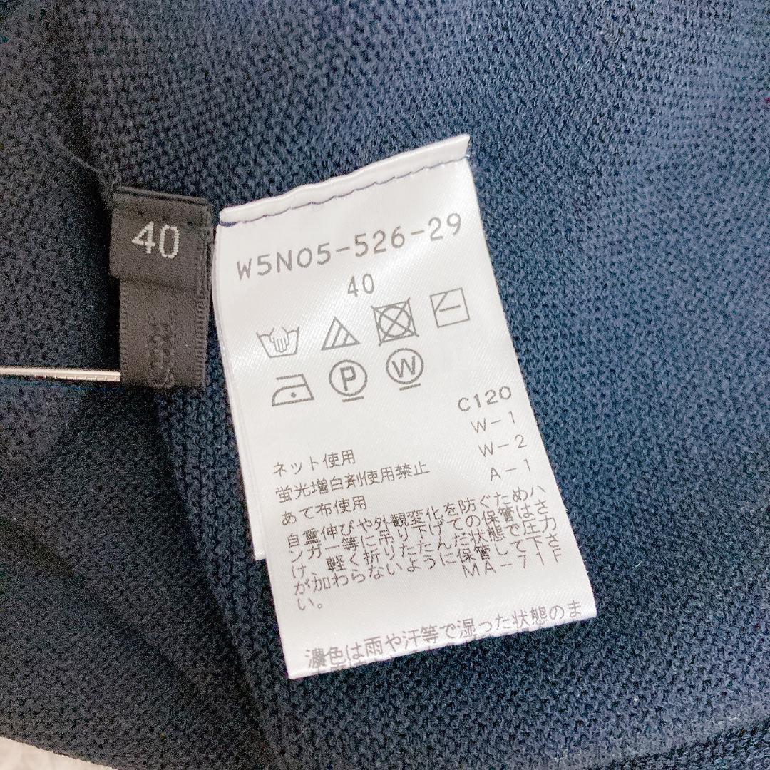 《 レディース 》 ネイビー 半袖 カットソー トップス サイズ40 Ｌ 無地