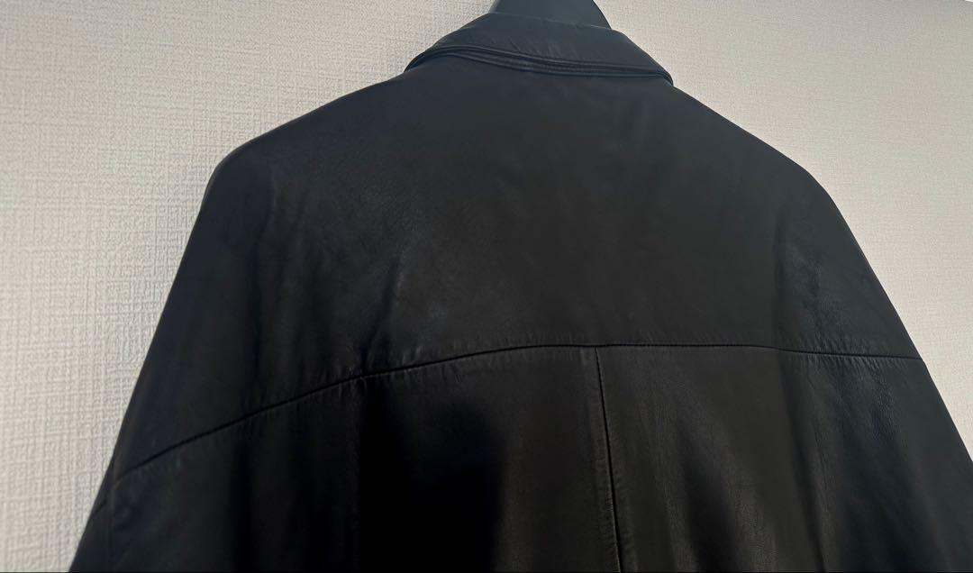 超超スペシャル ポニー無し 90s ラルフローレン レザー ジャケット XL 黒