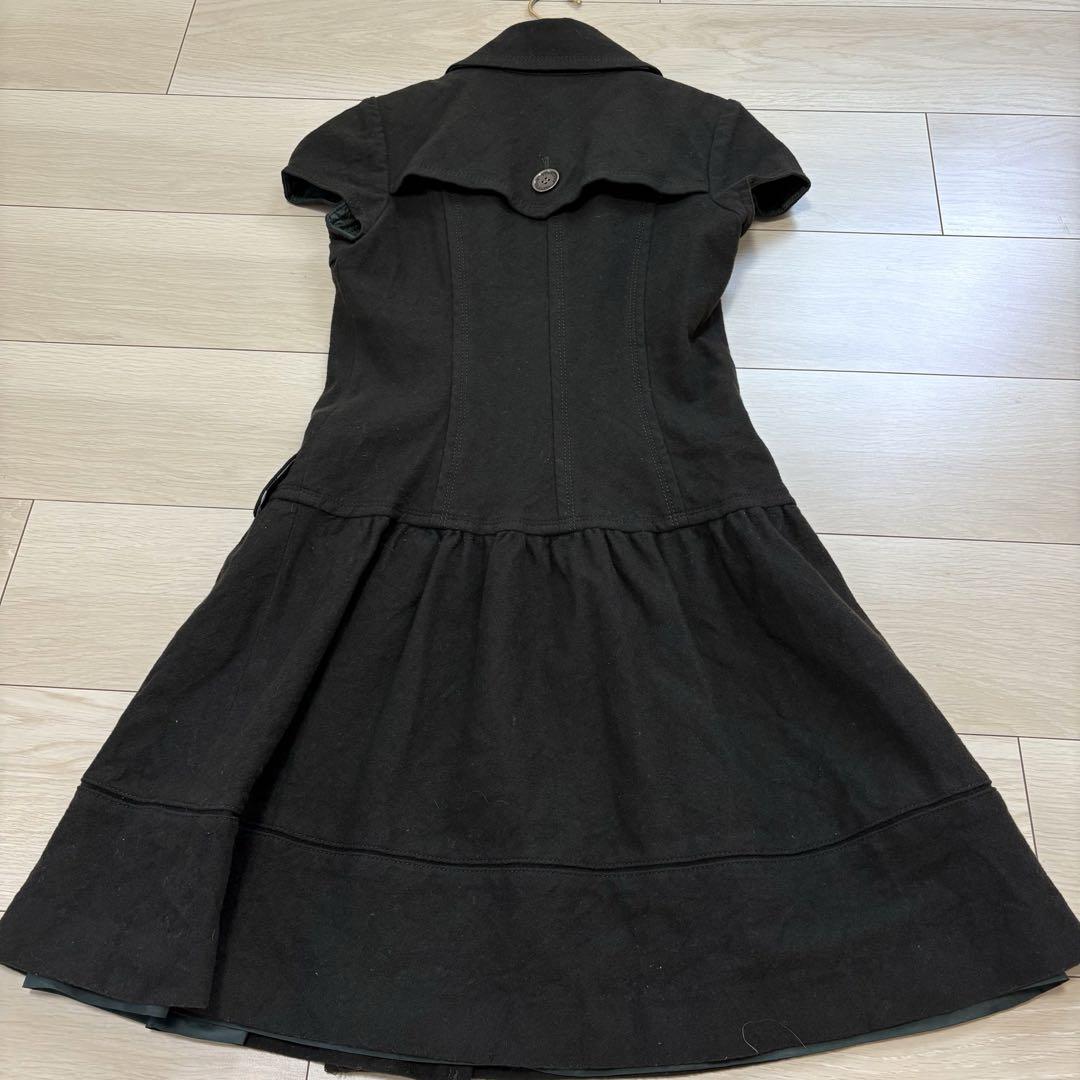 大人気✨美品 バーバリーブルーレーベル フレンチスリーブワンピース カーキ 36