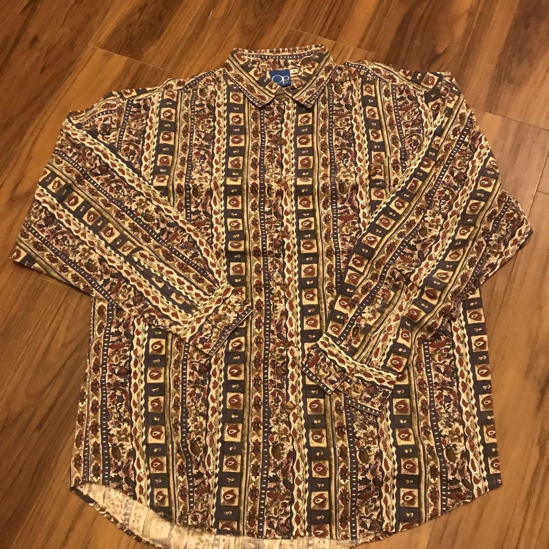 オーシャンパシフィック　OP ビンテージ  シャツ　ボタン