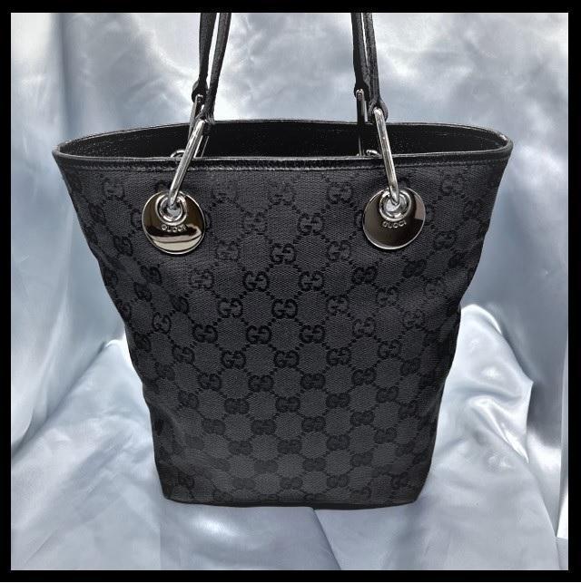第一ネット GUCCI キャンバス ショルダー トートバッグ【美品】 トート