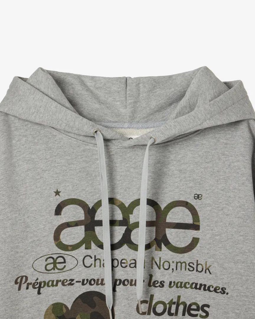 aeae パーカー グレー