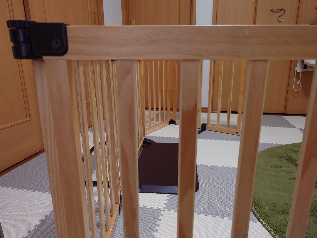 日本育児 ベビーゲート おくだけとおせんぼ スマートワイドWoody 木製